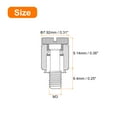thumbnail image 2 of 5 Pack M3x0.5x6.4mm Panel Spring Screws, PFC2 Knurled Head Spring Screws, 2 of 5
