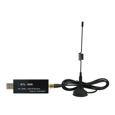 KKmoon RTL2832u RTL SDR Receiver R820t2 USB RTL-SDR Dongle with 0.5ppm TCXO SMA MJZSEE (Best Rtl Sdr Dongle)