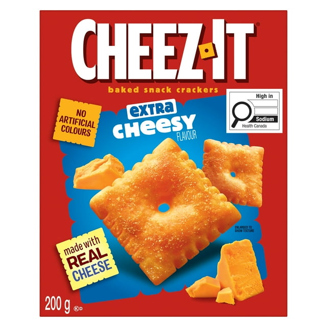 Cheez-It Baked Snack Crackers Extra Cheesy Flavour 200g