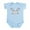 Sky Blue, variant on CafePress - Lacrosse Future Goalie Infant Bodysuit - Baby Light Bodysuit, Size Newborn - 24 Months
