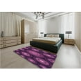 thumbnail image 5 of Ahgly Company Machine Washable Indoor Rectangle Transitional Orchid Purple Area Rugs, 3' x 5', 5 of 7