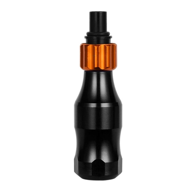 Manija agarre tubo tinta ajustable cómoda aleación de aluminio asas artísticas de agarre maquillaje permanente para salón profesional negro 25 mm Inevent CE001298-01
