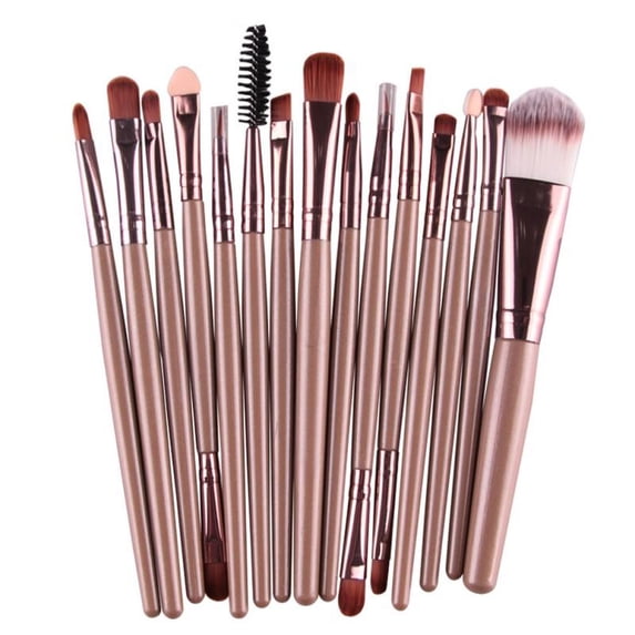 Zonghan 15Pcs Cosmetic Makeup Brush Foundation Eyeshadow Eyeliner Lip Make Up Eye Brushes Pincel Maquiagem Set