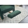thumbnail image 4 of Nursery Rocking Chair with Two Side Pockets & Adjustable Footrest, Teddy Fabric Rocker with High Backrest, Modern Rocking Accent Chair for Living Room, Bedroom, Green, 4 of 9