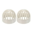 thumbnail image 1 of Uxcell 3 Inch (75mm) Fish Cover Permeable Cap, 2Pcs Aquarium Guard, White, 1 of 6