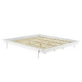 thumbnail image 1 of King Solid Wood Spindle Platform Bed - White, 1 of 11