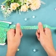 thumbnail image 3 of Unique Bargains 10 Yards 0.8 Inch Elastic Sequins Trim Flat Stretch Sequin Ribbon Strip, Dark Green, 3 of 4