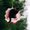 pink, variant on Cat Christmas Ornament,Charming Black Cat Christmas Ornaments - Unique Handmade-Style Tree Hangers, Purrfect Gift for Cat Lovers