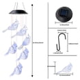 thumbnail image 2 of Lámpara De Carillón De Viento Hermosa Luz Colorida Forma De Pájaro Lámpara De Carillón De Viento Lámpara De Decoración Colgante Con Sonido De Colisión Agradable Lámpara De Decoración Impermeable Minnieouse HA027415-01, 2 of 6