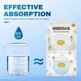 thumbnail image 2 of Moisture Absorbers, Hanging Closet Dehumidifier Bags, Humidity Packs, Desiccant, Closet Dehumidifiers with Fragrance Free, 10 Pack, 9.8OZ, 2 of 5