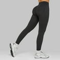 thumbnail image 2 of felwors Women Seamless Impact Leggings Scrunch Workout Leggings Medium Waist Tummy Control Lifting Gym Yoga Pants (Dark Gray, S), 2 of 3