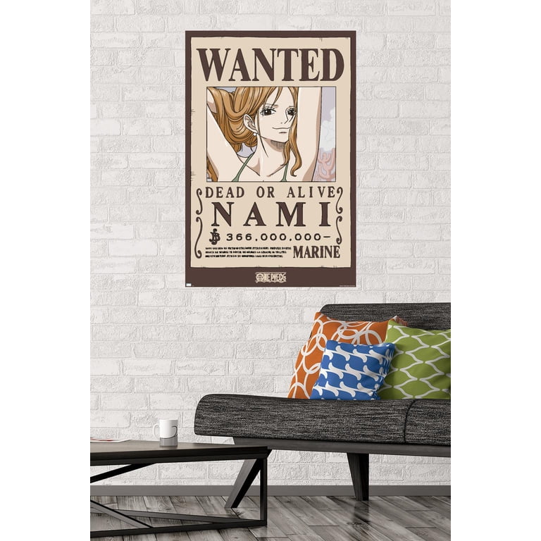 One Piece - Nami Wanted Poster Wall Poster, 22.375