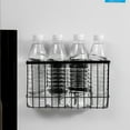thumbnail image 4 of Magnetic Refrigerator Side Storage Rack | Stainless Steel Kitchen Organizer for Plastic Bags & Bottles | White Multifunctional Mesh Design | 11.02x5.91x3.54in, 4 of 6