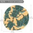 thumbnail image 2 of Sea Turtles Round Soft Area Rugs 2.6ft Anti-Slip Cute Circle Carpet for Teen Girls Room, Circular Rug for Nursery Room, Dorm, Cute Room Decor for Baby, 2 of 7