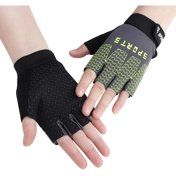 Junior Kids Cycling Gloves Non-Slip Breathable Half Finger