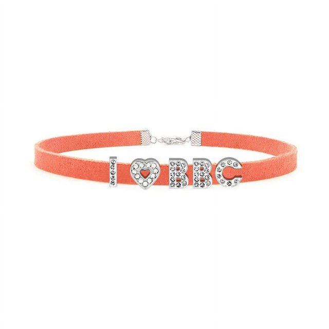 Gargantilla gótica con letras de diamantes de imitación para hombres y mujeres, Collar Sexy, I Love BBC, DIY, Cosplay, nombre personalizado, palabras, regalo de joyería