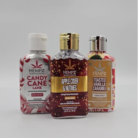 Hempz Holiday Limited Edition Mini Scents Body Lotions - 3 pack Gift Set Body Lotion