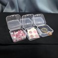thumbnail image 6 of 60 Packs Clear Small Plastic Containers Transparent Storage Box with Hinged Lid for Small Items (1.7x1.7x0.79inch), 6 of 10