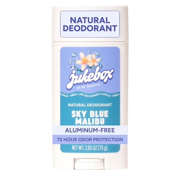 Jukebox Natural Women’s Deodorant – Aluminum-Free, Odor Protection – Sky Blue Malibu, 2.65oz