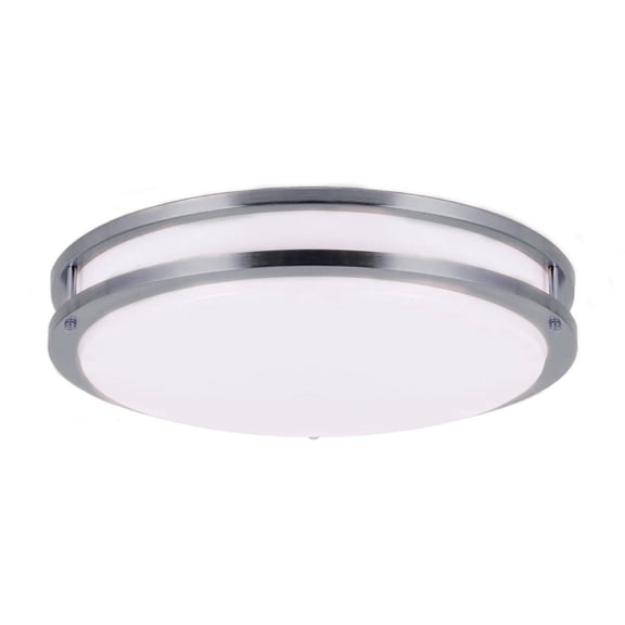 Energetic 12" LED Ceiling Light, Dimmable Modern Flush Mount, Brushed Nickel, 3CCT ENERGY STAR