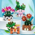 thumbnail image 2 of Building Block Toy 1 Set Building Block Toy Eye-catching Relieve Boredom Colorful Flowers Bouquet Bulk Garden Building Blocks for Home, 2 of 6