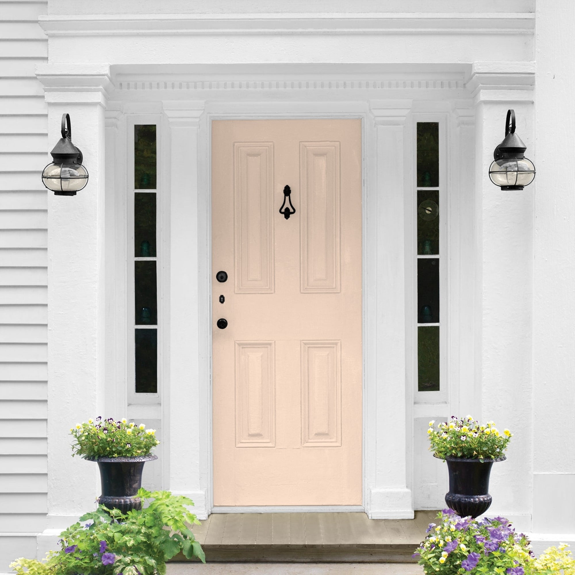 Glidden One Coat Sourpatch Peach / Orange Semi-Gloss Exterior Paint with Primer, 5 Gallon