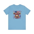 thumbnail image 2 of Western America Highland Cow 4th of July Tee, Independence Day T-shirts,, 2 of 5