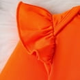 thumbnail image 6 of Gibobby Baby Girl Clothes Girl Fall Winter Outfits Pants Set Preemie Clothing Headband(Orange,0-3 Months), 6 of 8