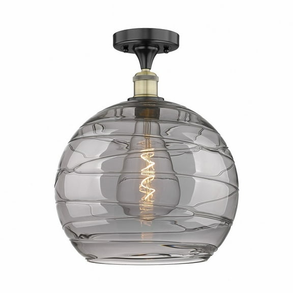 Innovations Lighting - Athens Deco Swirl - 1 Light Semi-Flush Mount In