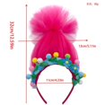 thumbnail image 3 of Tulle Hairbands Adorkable Photo Props Halloween Anime Headbands Party Headpiece Fun Headbands for Music Festivals Style 7, 3 of 4