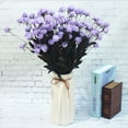 thumbnail image 3 of Artificial Flowers Decorative DIY Party Desktop Roses Bouquet Bedroom Romantic Table Simulation Home Room Decor Outdoor Purple, 3 of 9