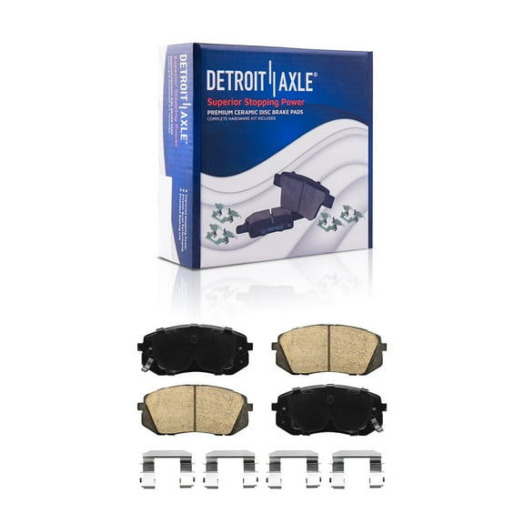 Detroit Axle - Front Ceramic Brake Pads for Hyundai Sonata Tucson Kia Sportage Cadenza Soul EV Rondo
