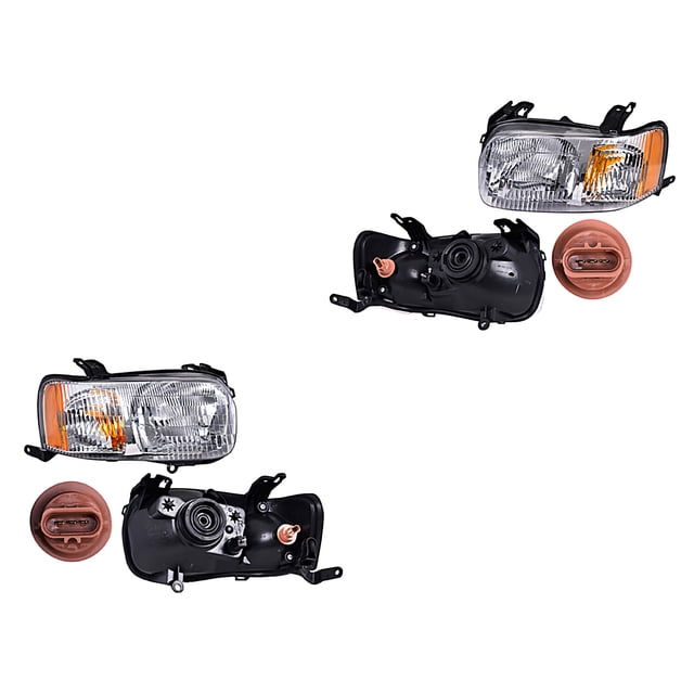 Par de Faros DEPO Escape 2001 A 2004 Ford C/Ajuste