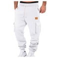 thumbnail image 4 of Wutalume Men's Sports Pants with Running and Outdoor Design, Featuring Pockets for Work and Casual Use, Ideal for Training, Sports, and Everyday Activities,White M, 4 of 6