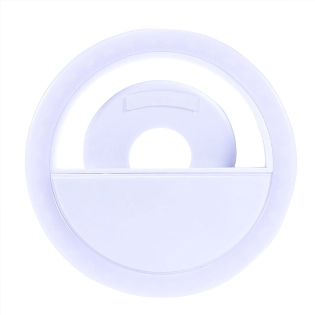 Hytrove Light For Makeup Selfie Ring Light Rechargeable Clip On Lights White 2Pcs for Camping