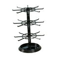 thumbnail image 3 of Segolike Rotating Jewelry Display Stand Necklace Holder 3 Layer Compact Keychain Display Stand for Showcase Watches Necklaces Earrings Black, 3 of 8