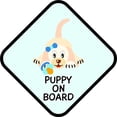 thumbnail image 1 of Design With Vinyl Puppy On Board 2 Artwork dog Sign For Car Doggie Dog Love Animals Wall Decal for Family - Golden Doodle Poodle Themed Décor - Size: 18 In x 18 In, 1 of 3