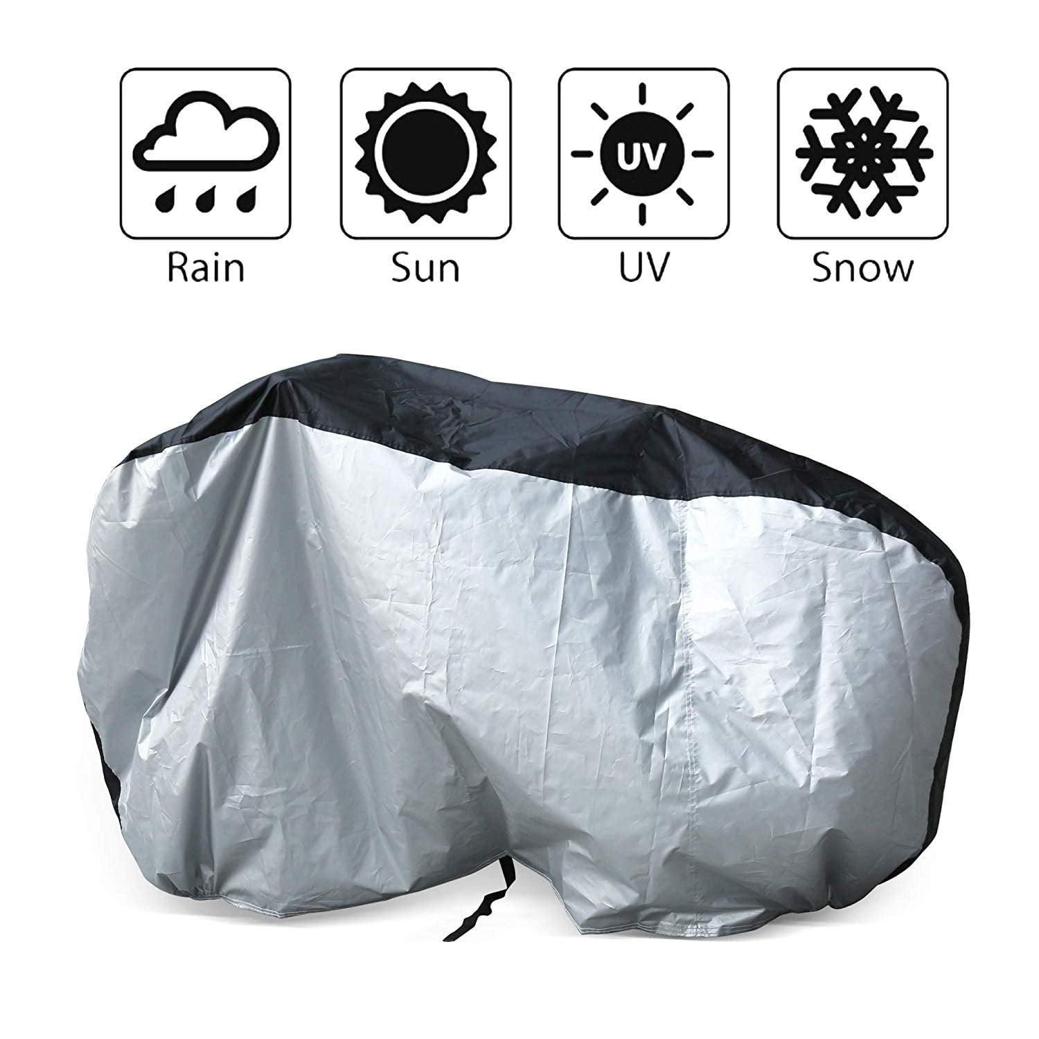 Waterproof Anti Dust Rust Rain UV All Weather Motorbike Protection Shelter with Lock-Holes M Motorcycle Cover
