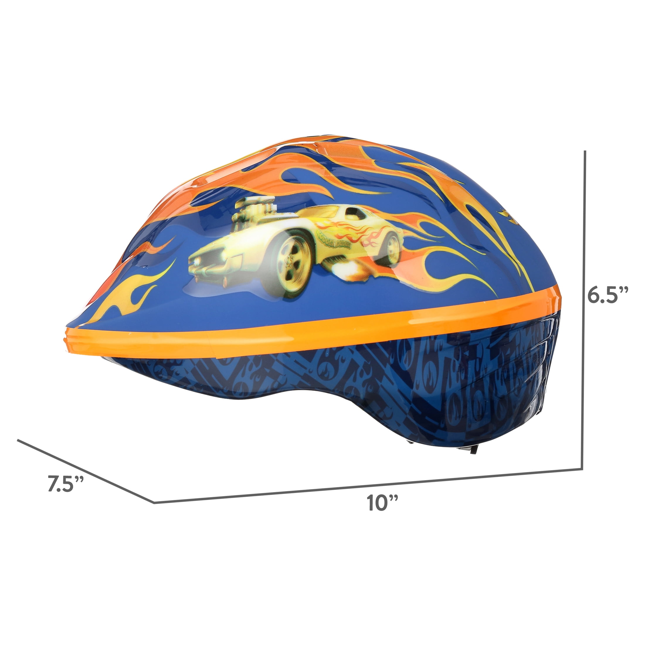 Hot Wheels Helmet with Surprise Bonus Car for Bikes, Skateboards and Scooters for Kids Ages 5+