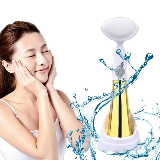 Cepillo de limpieza facial a pilas para hombres y mujeres, exfoliante facial, eliminador de puntos negros, aspirador para exfoliar, masajear y limpiar poros. Cepillos de limpieza facial eléctricos.
