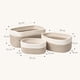 thumbnail image 2 of Cesta decorativa apilable para organizar, cestas de estantes multiusos de cuerda tejida duraderas para decoración del hogar moderna y estantes cúbicos (3 piezas), 2 of 7