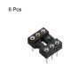 thumbnail image 3 of DIP IC Chip Zócalo Adaptador Redondo Pasador 6P 2,54mm Paso IC Zócalo para PCB Placa Chip, Paquete de 6, 3 of 7
