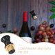 thumbnail image 3 of IDEANATEGRATE 2Ud Tapones Reusables Para De Vino Y Licores Con Y, 3 of 8