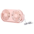 thumbnail image 1 of Ventilador de escritorio Jadeshay Ajustable Doble Cabezal Rosa, 1 of 8