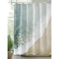thumbnail image 2 of Abstract Waves Beach Art Shower Curtain, Sea Oil Painting Style Waterproof Shower Curtain Set with 12 Hooks Lightweight Washable Fabric Shower Curtains for Bathroom 60x72 Inches, 2 of 6