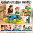 thumbnail image 6 of XMKP 62pcs Magnetic Track Train Set – 3D DIY Buildable STEM Electric Train for Kids 3+, Anti-Gravity Modular Blocks, Creative Hands-On Play, 6 of 10