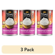 (3 pack) Thai Kitchen Gluten Free Unsweetened Coconut Cream, 13.66 fl oz Can