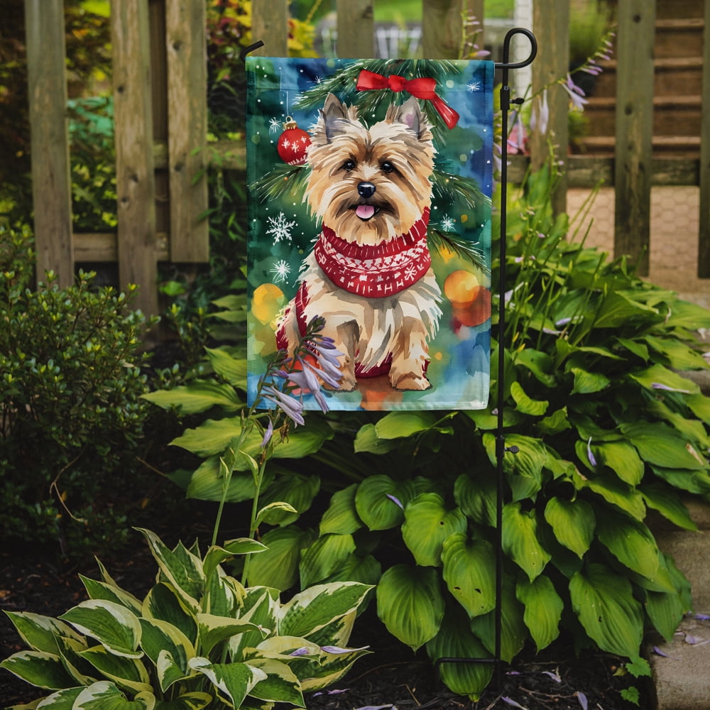 Cairn Terrier Christmas Garden Flag 11.25 in x 15.5 in