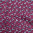 thumbnail image 1 of oneOone Cotton Poplin Pink Fabric Christmas Reindeer Lumberjack Sewing Craft Projects Fabric Prints By Yard 42 Inch Wide, 1 of 6
