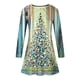 thumbnail image 3 of Vestidos de Navidad Para Mujer Moda Navidad Árbol de Navidad Estampado de Manga Larga Vestido de Cuello Redondo Odeerbi  ODB200041, 3 of 4